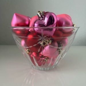 Etched Crystal Bowl 6-1/4” D x 3-3/4” H